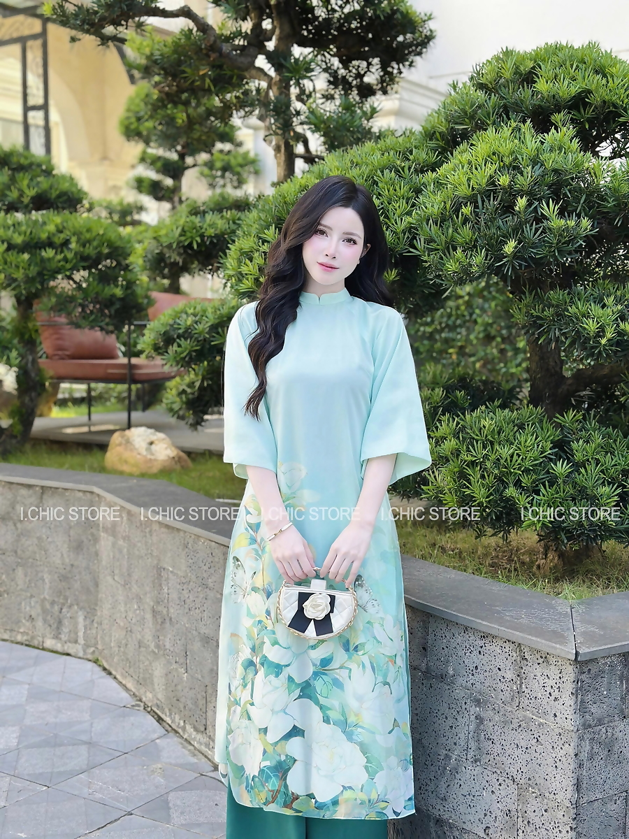 Áo Dài Ngọc Thảo Xanh